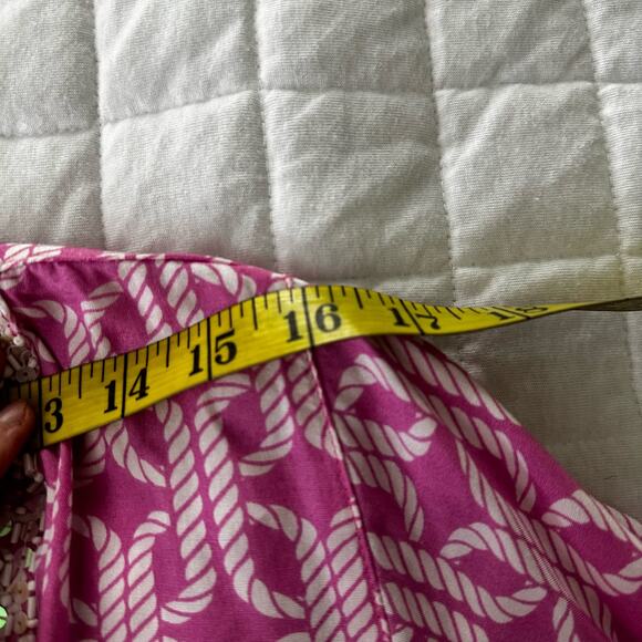 ESCAPADA Womens Tunic Pink Beaded Beach Preppy Coastal Resort Summer SMALL - Picture 10 of 11